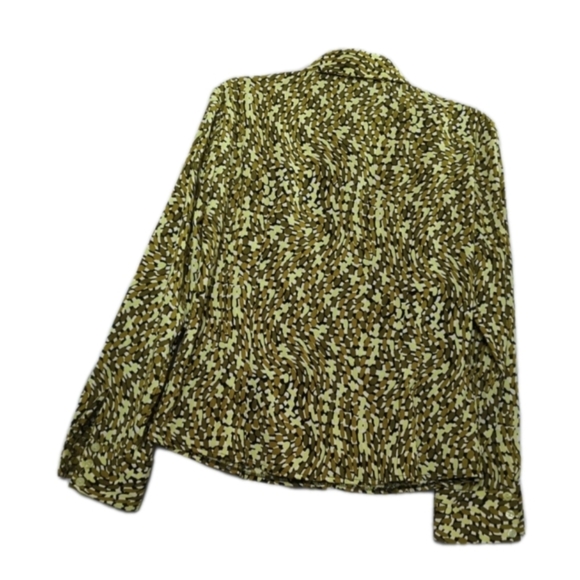 Julie Mitchell Urban Collection Multicolor "Silky" Long Sleeve   Top Size Medium - Picture 2 of 12